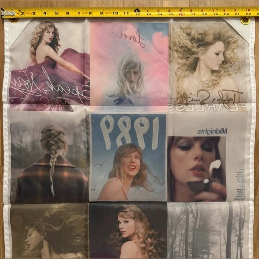 TAYLOR SWIFT POSTER LOVER SHOWGIRL RED HOME WALL DECO KELCE FLAG NWT